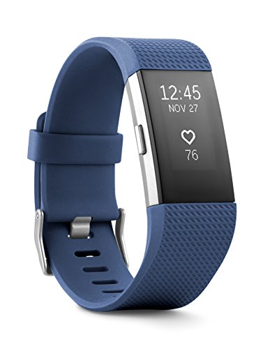 Fitbit Charge 2 Heart Rate + Fitness Wristband Blue Large