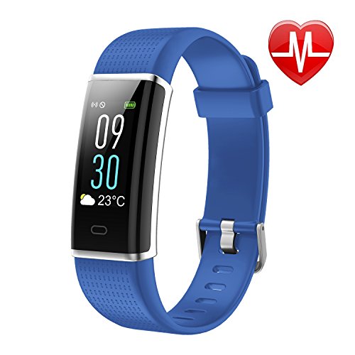 LETSCOM Fitness Tracker Heart Rate Monitor Watch with Color Screen IP68 Waterproof Step Counter Calorie Counter Sleep Monitor Pedometer Smart Watch for Kids Women and Men