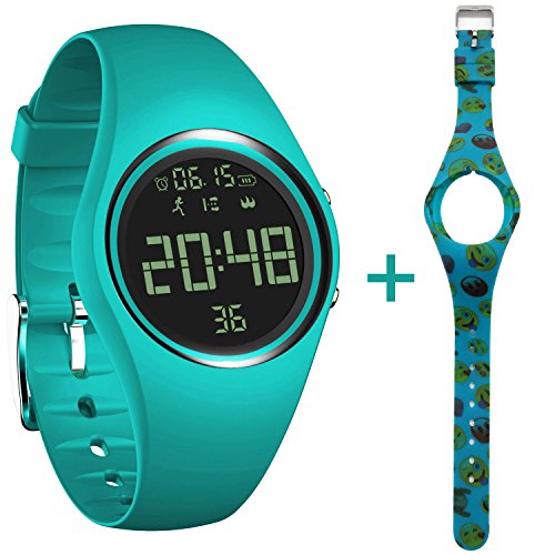feifuns Pedometer Watch IP68 Swim Watch Waterproof Activity Tracker with Pedometer Step Counter Distance Calorie Clock Timer for Walking Running Kids Men Women with Replacement Band