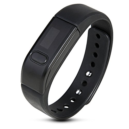 Joso Ultra Light Wireless Bluetooth 40 IP65 Wristband Smart Watch w Health Sport Monitoring Pedometer Sleep monitoring Sedentary Reminder Call Reminder for Android IOS SmartphoneBlack