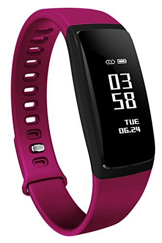 Fitness Tracker Watch Bluetooth Heart Rate Monitor Blood Pressure Fashion Smart Bracelet