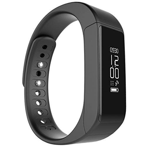 Juboury I5 Plus Wireless Sports Fitness Tracker with Pedometer Sleep Monitoring and Calories Track(Black)