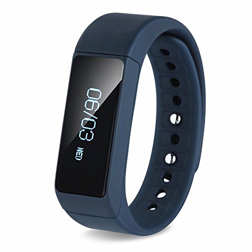 SinoPro i5 Plus Smart Bracelet Bluetooth Wristband Sport Wrist with Fitness Tracker Pedometer Calorie Health Sleep Monitor for iOS iPhone iPad Samsung Galaxy Nexus HTC and Other Smart Phones