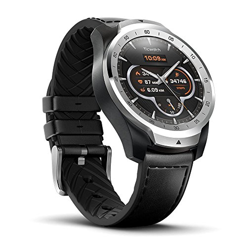 TicWatch Pro Bluetooth Smart Watch Layered Display NFC Payments Google Assistant Wear OS by Google