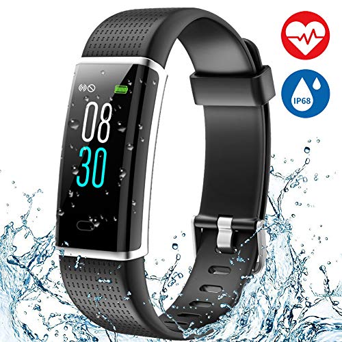 Aneken Fitness Tracker Heart Rate Monitor Watch Activity Tracker with Color Screen IP68 Waterproof Smart Watch Sleep Monitor 14 Sports Mode Pedometer Watch for Kids Women and Men