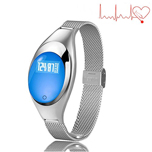 TKSTAR Smart Band Fitness Tracker for Women Blood Pressure Waterproof Bluetooth 40 Smart Bracelet Sleep Monitor Sync Phone Rechargeable for Android Apple Samsung  Z18