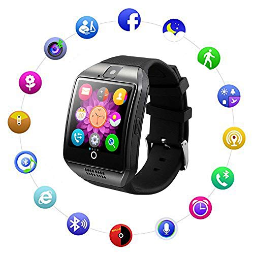 Bluetooth Smart Watch Fitness Tracker  Sport Watch Touch Screen with Camera Pedometer Sleep Monitor Call Message Reminder Music Player AntiLost  Compatible Android Smartwatches