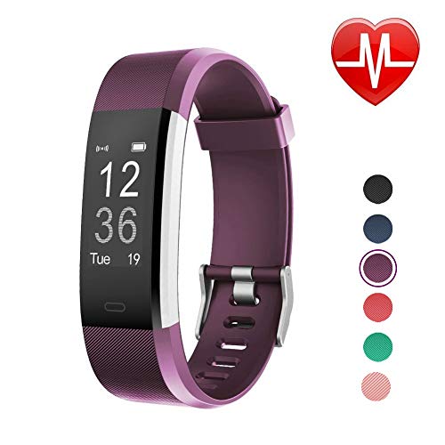 LETSCOM Fitness Tracker HR with Heart Rate Monitor Activity Tracker Watch with Step Counter Calorie Counter Pedometer Watch for Kids Women and Men