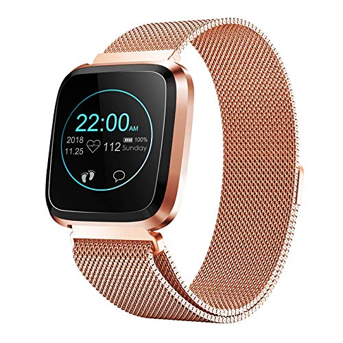 Smart Watch with Bluetooth Fitness Tracker Heart Rate Monitor Smart Bracelet IP68 Waterproof with Health Sleep Activity Tracker Pedometer for Smartphone