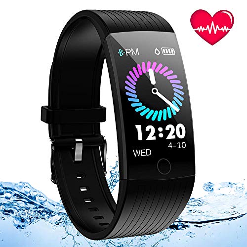 ANSGEC Fitness Tracker Activity Tracker Watch with Heart Rate Monitor Color Screen Smart Bracelet with Sleep MonitorIP67 Waterproof Smart Bracelet for Android and iOS