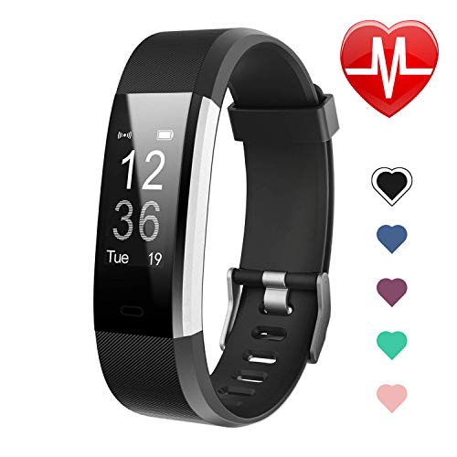 Letsfit Fitness Tracker HR Activity Tracker Watch with Heart Rate Monitor IP67 Water Resistant Smart Bracelet with Calorie Counter Pedometer Watch for Kids Women Men