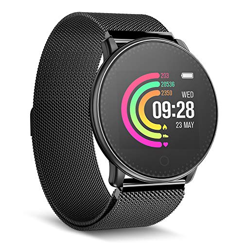 Smart Watch UMIDIGI Uwatch Bluetooth Smartwatch for Women Men Compatible Android iOS Fitness Tracker with Heart Rate Monitor & 730 Days Battery Life
