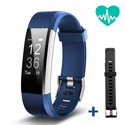 JoyGeek Fitness Tracker Heart Rate Monitor Smart Bracelet Bluetooth Smart Watch with Sleep Monitor Pedometer GPS Call SMS Reminder for iPhone X 8 8plus 7 Samsung S8 Note 8