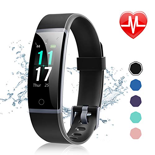 Letsfit Fitness Tracker Activity Tracker Watch with Heart Rate Monitor Waterproof IP68 Smart Watch with Step Counter Calorie Counter Call & SMS Pedometer Watch for Women Men Kids