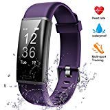 Lintelek Fitness Tracker Heart Rate Monitor Activity Tracker Pedometer Watch with Connected GPS Waterproof Calorie Counter 14 Sports Modes Step Tracker for Women Men Kids and Gift