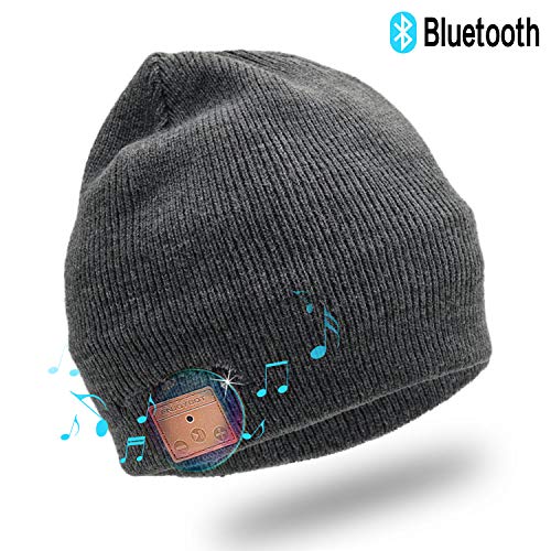 Enjoybot Bluetooth Beanie Wireless Knit Winter Hats Cap with Builtin Stereo Speakers and Microphone for Outdoor Sports