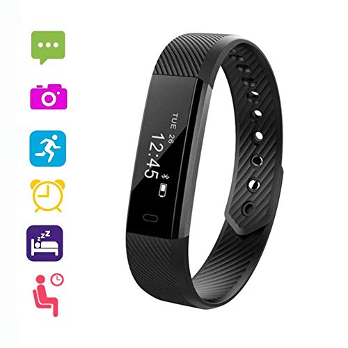 VeeEx Fitness Tracker Activity Tracker Bluetooth 40 Smart Bracelet as Step Counter Sleep Quality Monitor Pedometer Watch for iPhone X 8 7 6 SE iPad Samsung Galaxy S9 S8 S7