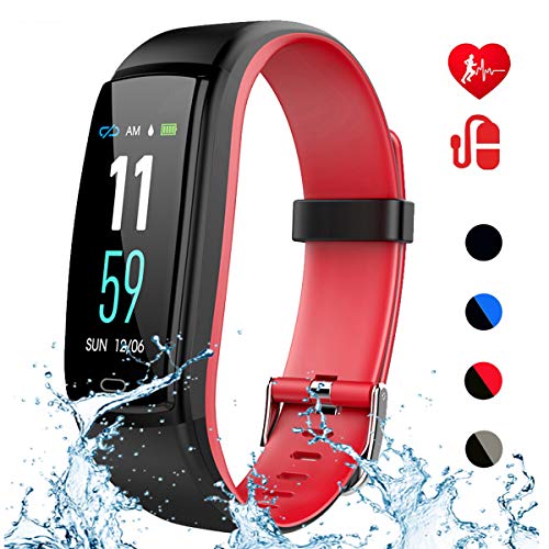 Mgaolo Fitness Tracker with Blood Pressure Heart Rate Sleep MonitorIP68 Waterproof Activity Tracker Smart Watch with Pedometer Calorie Step Counter Compatible with iPhone and Android Phones